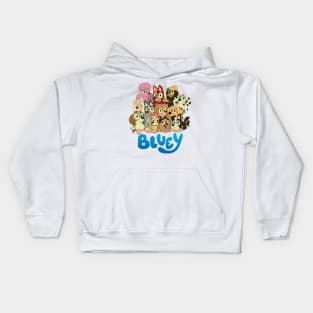 happy family bluey Kids Hoodie